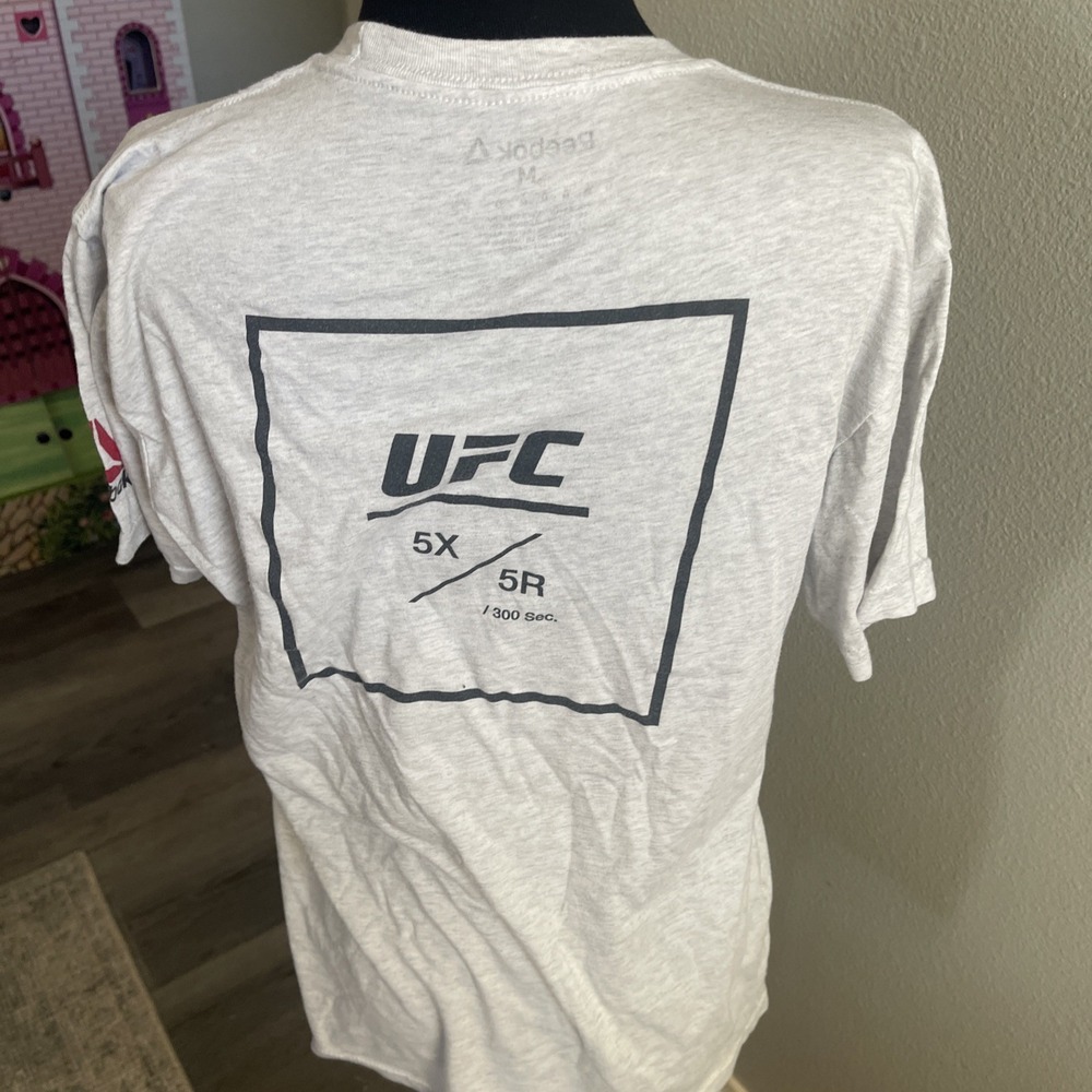 Reebok UFC Men Tshirt Size M Grey - Picture 4 of 11